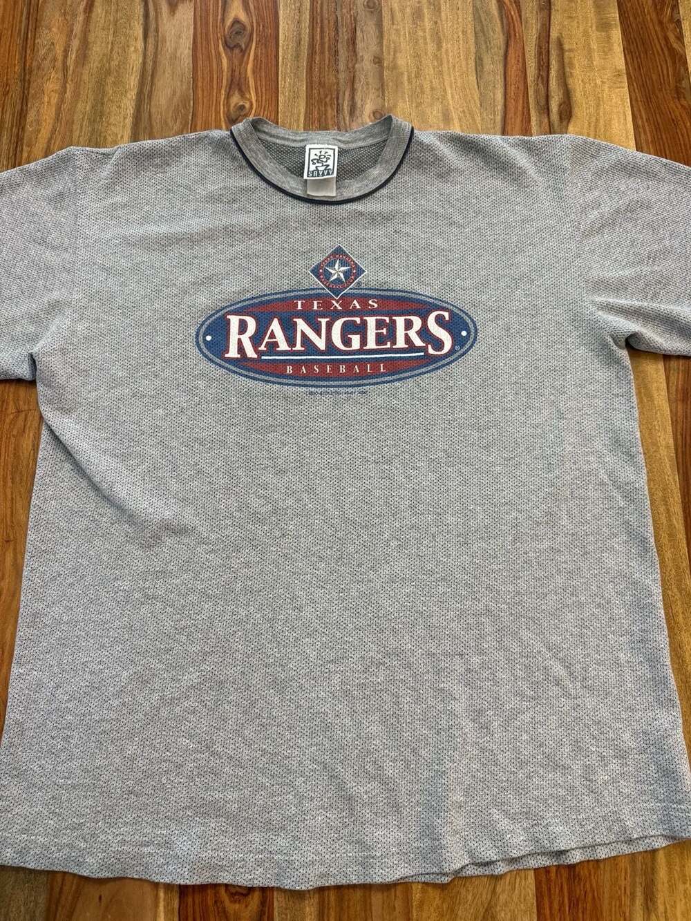 Vintage Texas Rangers MLB 2000 T-Shirt Gray Size XL